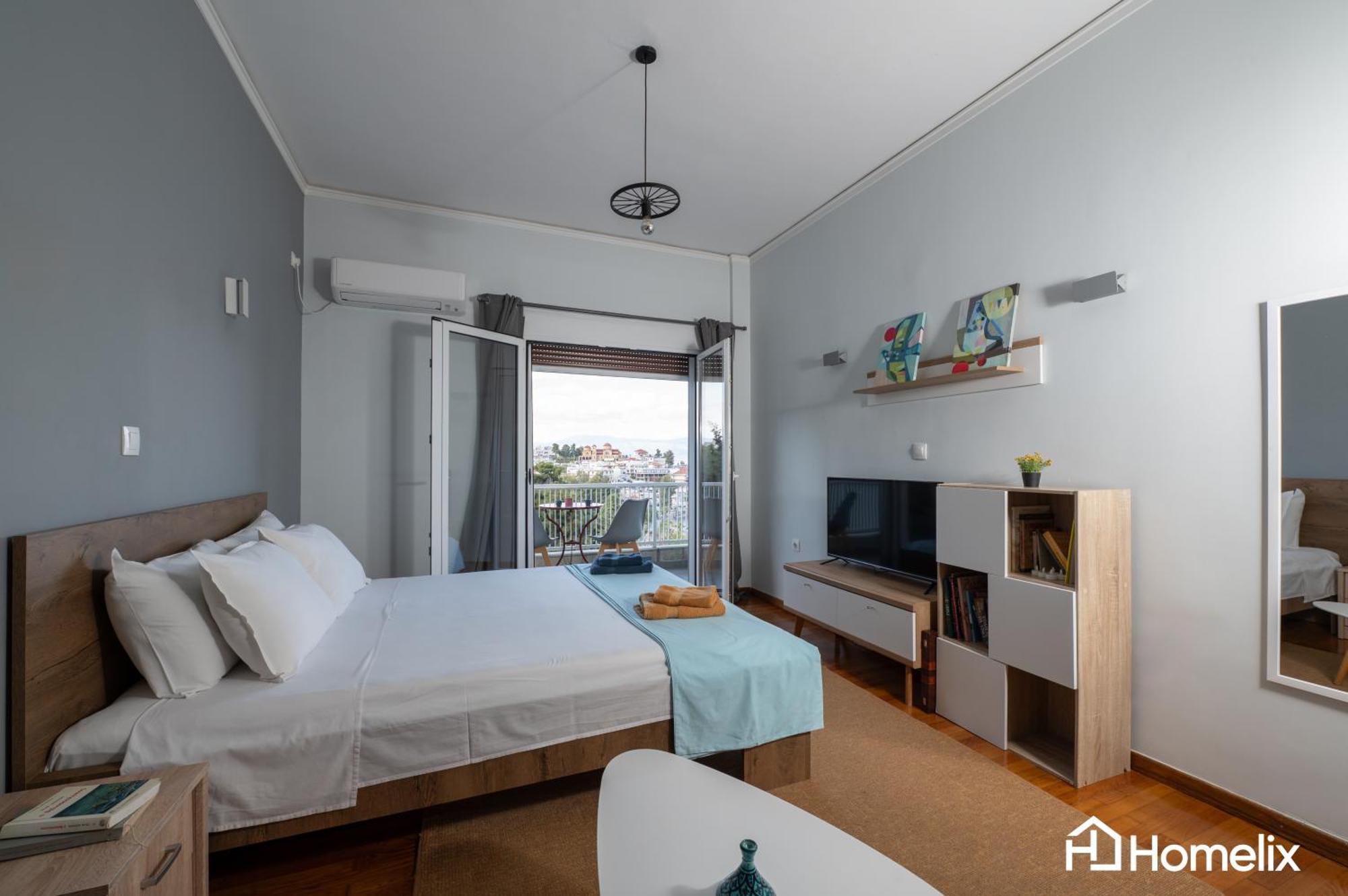 30M² Cosy Studio With Panoramic Sea View Chalkida Ngoại thất bức ảnh