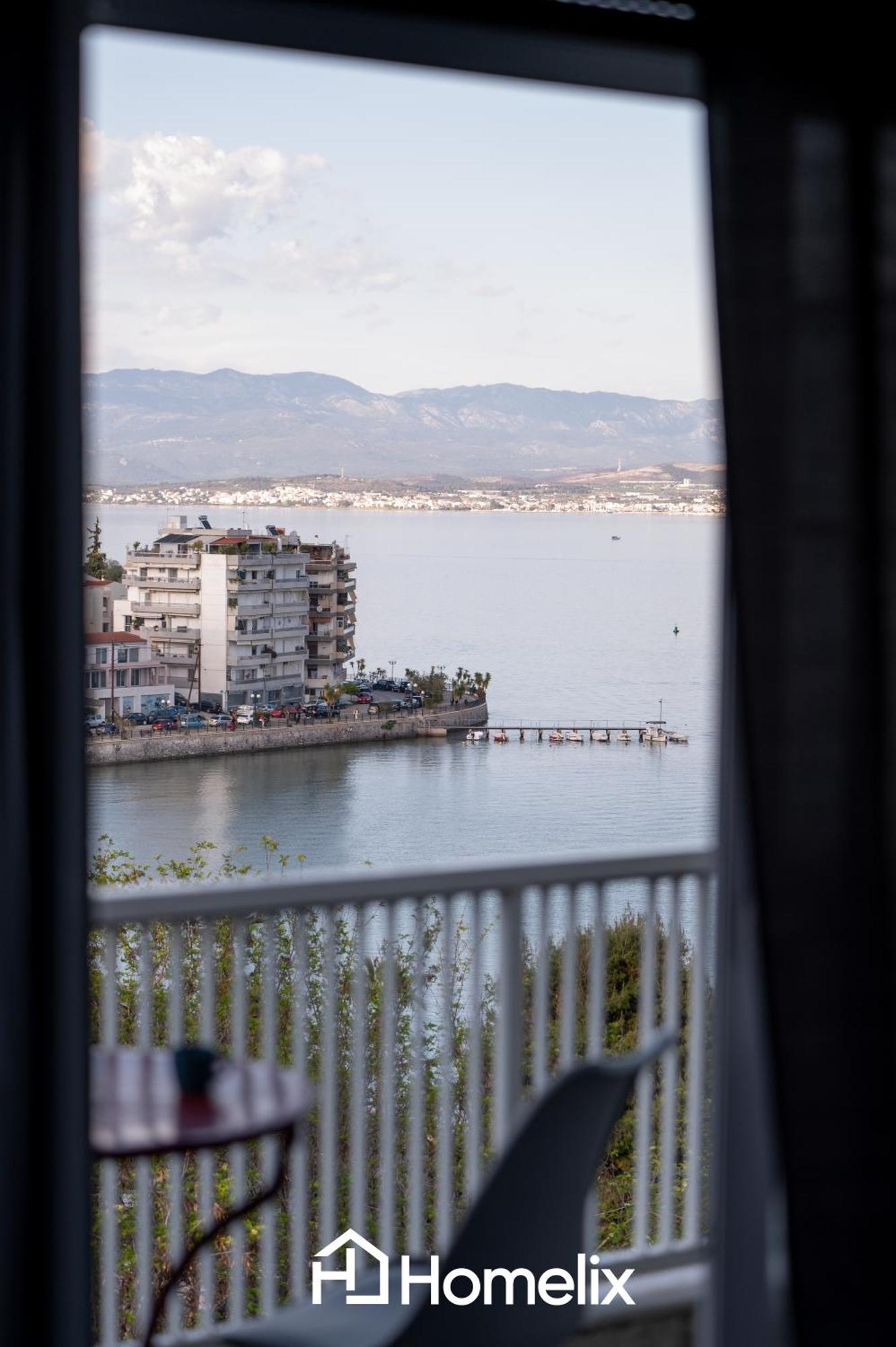 30M² Cosy Studio With Panoramic Sea View Chalkida Ngoại thất bức ảnh