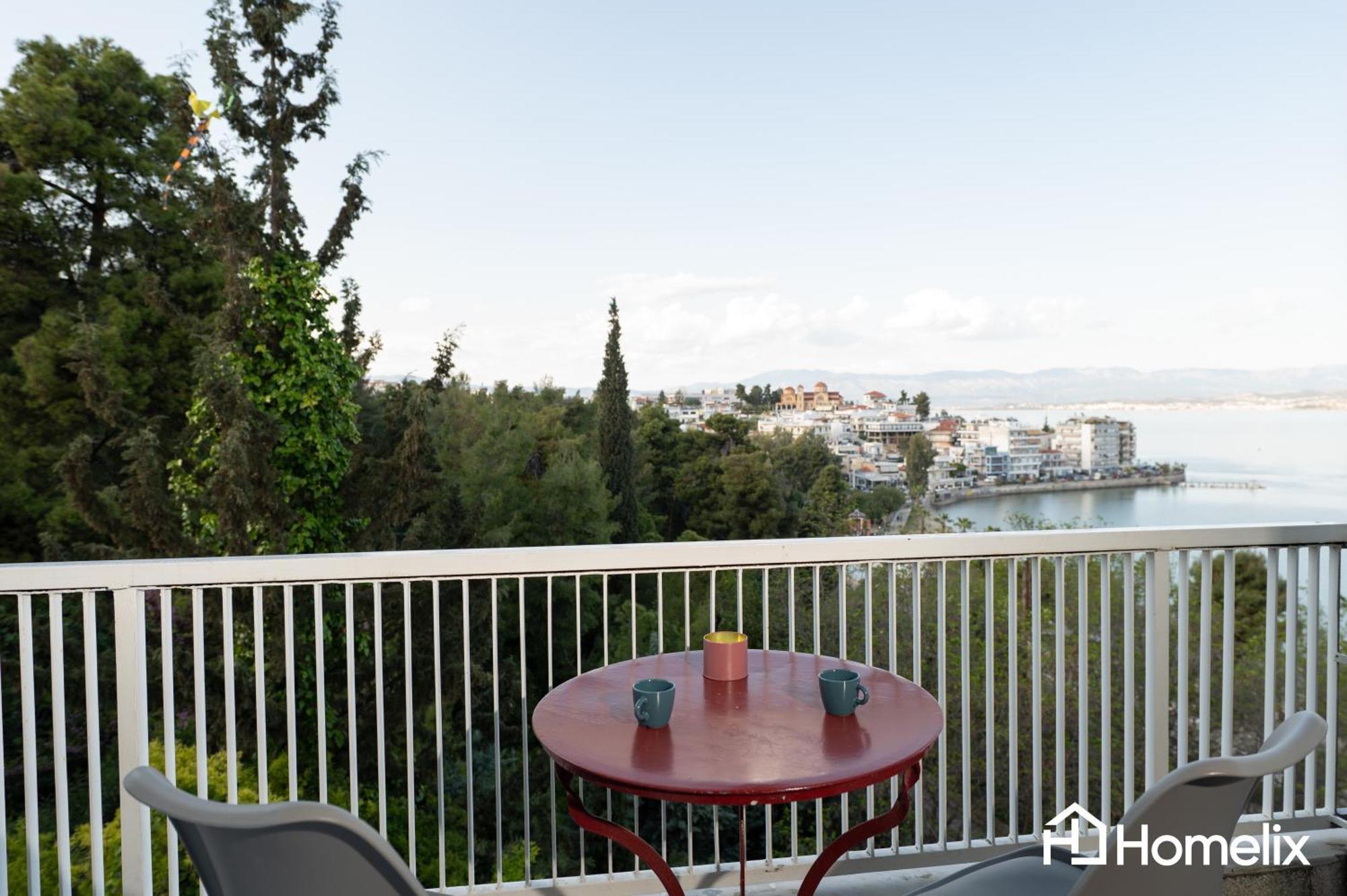 30M² Cosy Studio With Panoramic Sea View Chalkida Ngoại thất bức ảnh